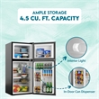 Conserv 19in BLACK Compact 2 Door Refrigerator 4.5cf Reversible Door 110V