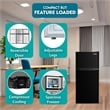 Conserv 19in BLACK Compact 2 Door Refrigerator 4.5cf Reversible Door 110V
