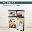 ConServ 4.5cu.ft 2 Door Mini Freestanding Refrigerator with Freezer in Stainless