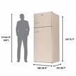 Conserv 30in RETRO Refrigerator 18cf Top Mount FACTORY INSTALLED ICE MAKER 110V