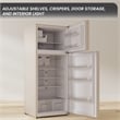 Conserv 30in RETRO Refrigerator 18cf Top Mount FACTORY INSTALLED ICE MAKER 110V