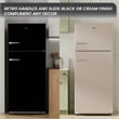 Conserv 30in RETRO Refrigerator 18cf Top Mount FACTORY INSTALLED ICE MAKER 110V