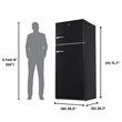 Conserv 30in RETRO Refrigerator 18cf Top Mount FACTORY INSTALLED ICE MAKER 110V