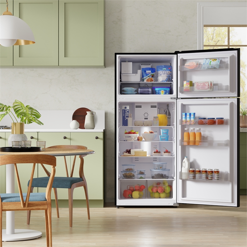 Conserv 30in RETRO Refrigerator 18cf Top Mount FACTORY INSTALLED ICE MAKER 110V