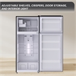 Conserv 30in RETRO Refrigerator 18cf Top Mount FACTORY INSTALLED ICE MAKER 110V