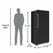 Conserv 14cf Upright Freezer CONVERTIBLE REF Garage Ready E-Star 28in wide 110V
