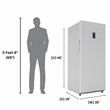 Conserv 14cf Upright Freezer CONVERTIBLE REF Garage Ready E-Star 28in wide 110V
