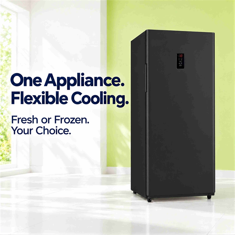 Conserv 17  cu.ft. Convertible Upright Freezer/Refrigerator  in Black