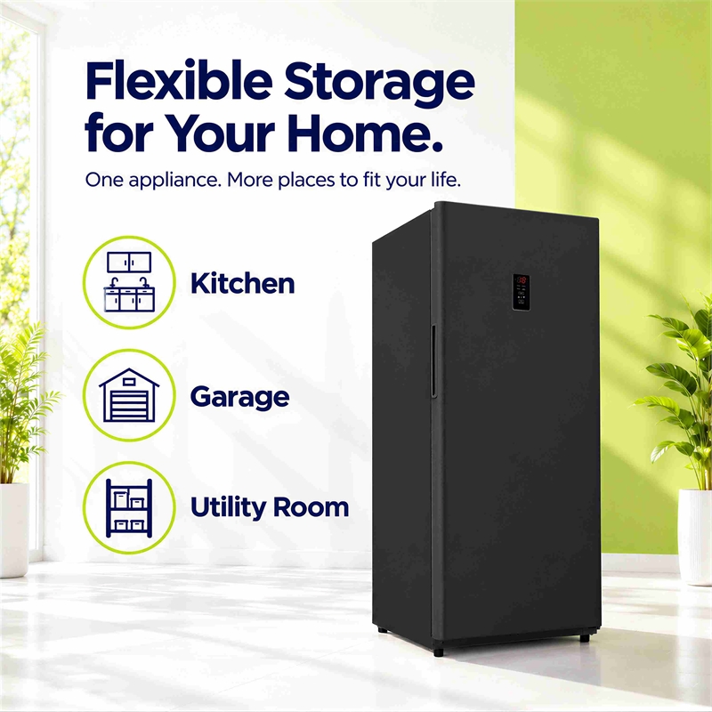 Conserv 17  cu.ft. Convertible Upright Freezer/Refrigerator  in Black