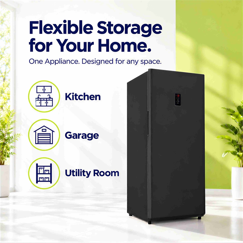 Conserv 17  cu.ft. Convertible Upright Freezer/Refrigerator  in Black