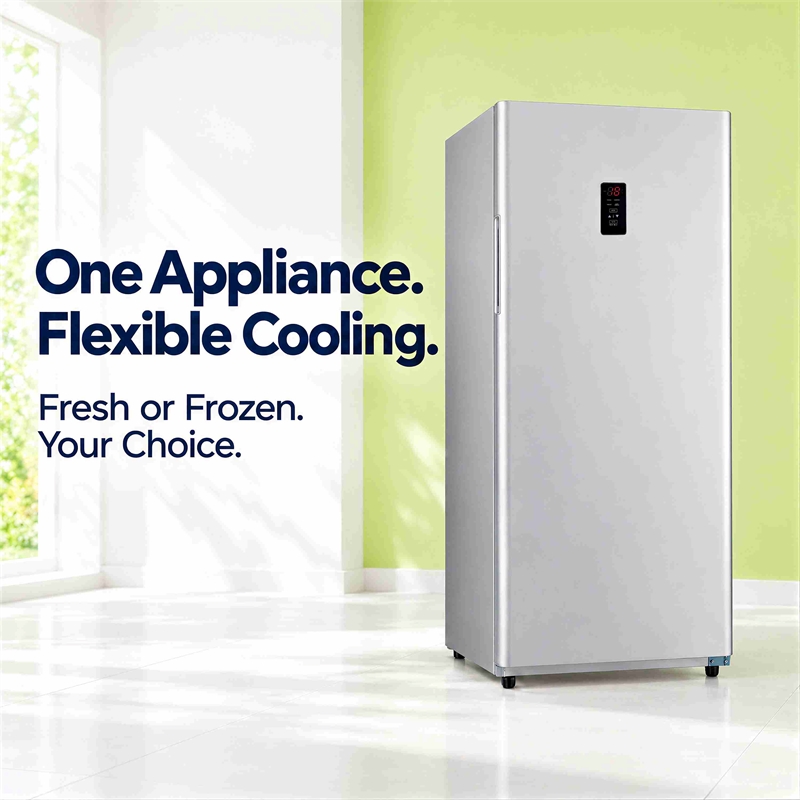 Conserv 17 cu. ft Convertible Upright Freezer/Refrigerator in Stainless
