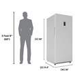 Conserv 17 cu. ft Convertible Upright Freezer/Refrigerator in Stainless