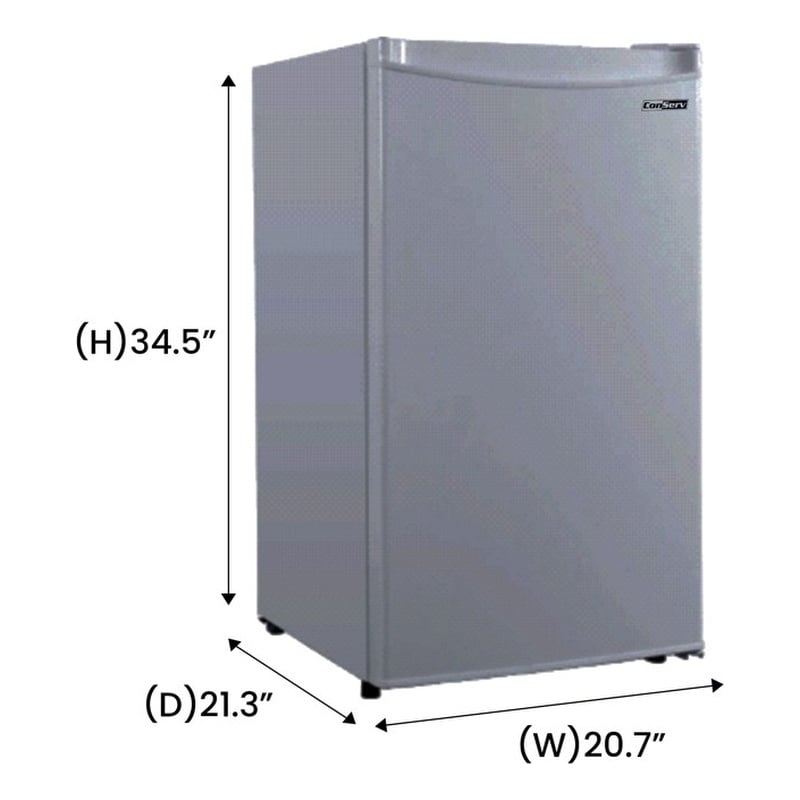 Conserv 3cf Compact Upright Freezer REVERSIBLE DOOR Freestanding 110V E-Star