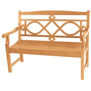 hiteak furniture chelsea teak wooden patio bench in natural
