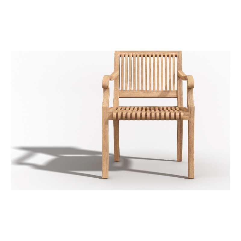 Curated Maison Clement Teak Outdoor Dining Armchair