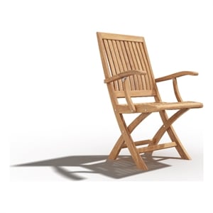 Curated Maison Florence Teak Folding Outdoor Armchair