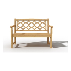 Curated Maison Dupont 2 Person Teak Outdoor Bench