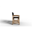 Curated Maison Directeur Teak Folding Outdoor Folding Armchair in Black