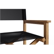 Curated Maison Directeur Teak Folding Outdoor Folding Armchair in Black