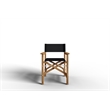 Curated Maison Directeur Teak Folding Outdoor Folding Armchair in Black