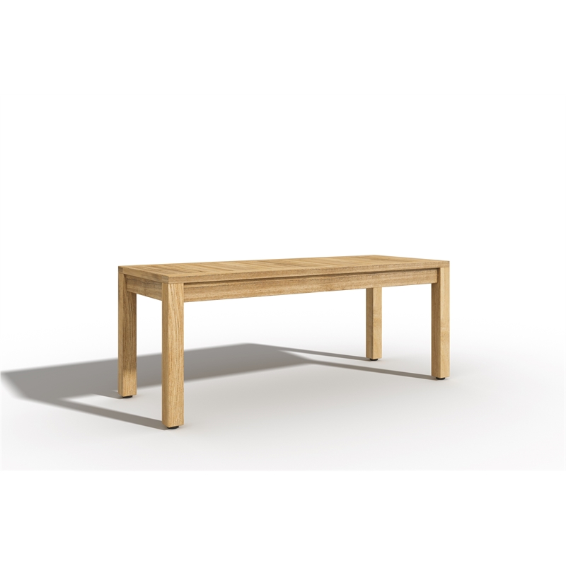 Curated Maison Dionne 2 Person Teak Outdoor Bench