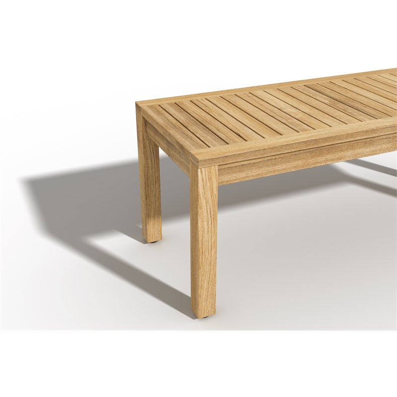 Curated Maison Dionne 2 Person Teak Outdoor Bench