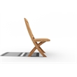 Curated Maison Florence Teak Folding Side Chair