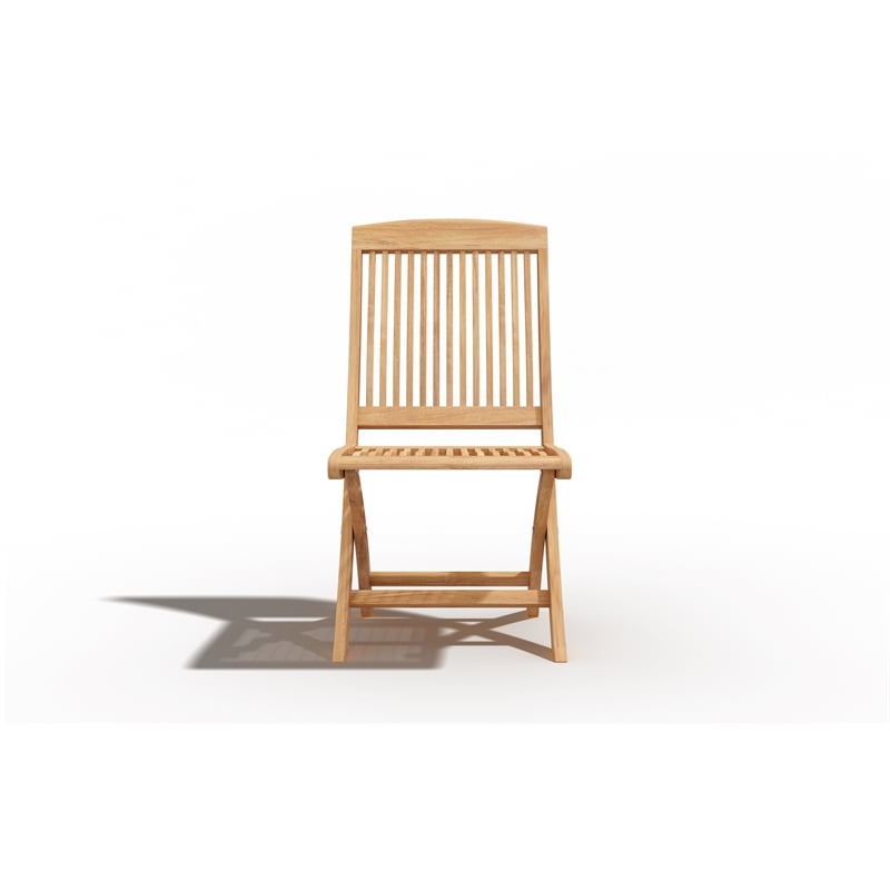 Curated Maison Florence Teak Folding Side Chair