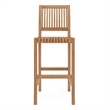 Curated Maison Clement Teak Outdoor Bar Chair