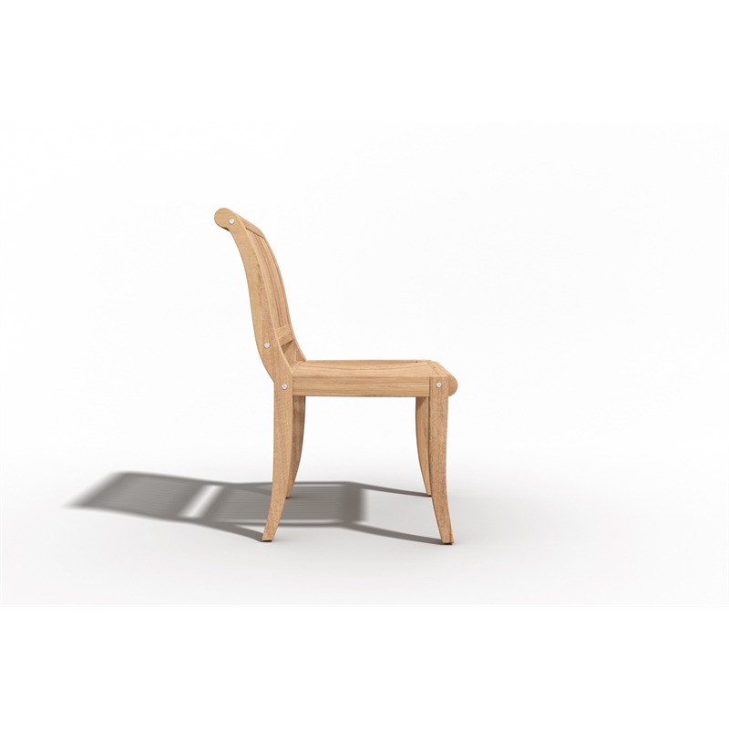Curated Maison Clement Teak Outdoor Side Chair