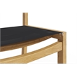 Curated Maison Perrin Teak Outdoor Counter Height Stool in Black