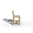 Curated Maison Perrin Teak Outdoor Counter Height Stool in White