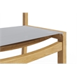 Curated Maison Perrin Teak Outdoor Counter Height Stool in White