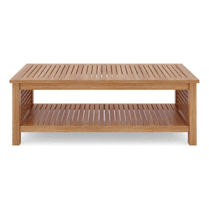 Curated Maison Sylvie Rectangular Teak Outdoor Coffee Table