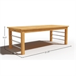 Curated Maison Leon Rectangular Teak Outdoor Coffee Table