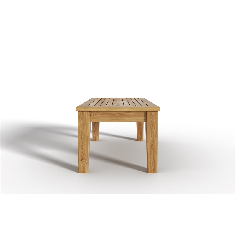 Curated Maison Eliane Rectangular Teak Outdoor Coffee Table