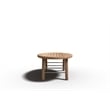 Curated Maison Daniele Oval Outdoor Teak Coffee Table