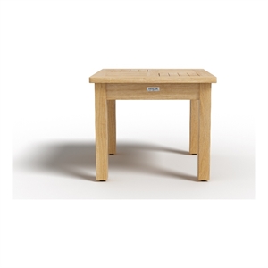 Curated Maison Dionne Square Teak Outdoor Side Table
