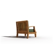Curated Maison Eliane Teak Club Chair with Fern Green Cushion in Forest