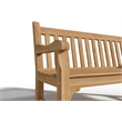 Curated Maison Belrose 2-Person Teak Outdoor Bench in Natural