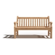 Curated Maison Belrose 2-Person Teak Outdoor Bench in Natural