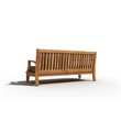Curated Maison Eliane Teak Deep Seating Outdoor Sofa with Cushion in Charcoal