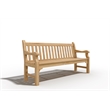 Curated Maison Travert 3-Person Teak Outdoor Bench in Natural