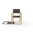 Curated Maison Clairene Teak Outdoor Stacking Armchair in Black (Set of 4)