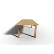 Curated Maison Clarisse Teak Outdoor Dining Table w/ Built-In Extension Natural
