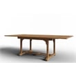 Curated Maison Belmont Teak Outdoor Dining Table w/ Built-In Extension Natural