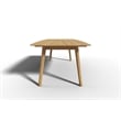 Curated Maison Plaisance Rectangular Teak Outdoor Dining Table in Natural