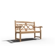 Curated Maison Liane 2-Person Teak Outdoor Bench in Natural