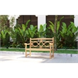 Curated Maison Liane 2-Person Teak Outdoor Bench in Natural