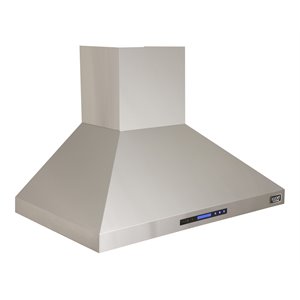 Kucht Professional 48&quot Stainless Steel Wall Mounted Range Hood in Silver